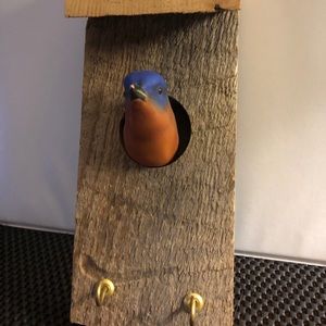 Handcrafted Bird wooden key holder Made in Canada